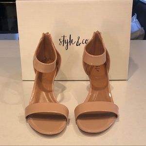 Style & Co Nude Sandal